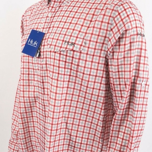 Huk Performance Tide Point Woven Plaid Checked - Picture 4 of 6